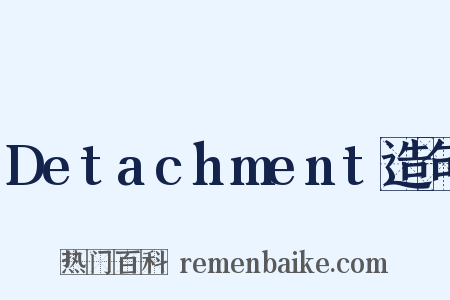 Detachment造句是什么意思的图片